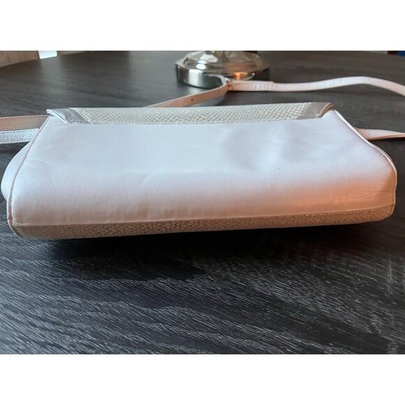 Tre Zeta Abstract Art Leather Crossbody Bag Italy VTG Y2K 90s - Picture 5 of 10